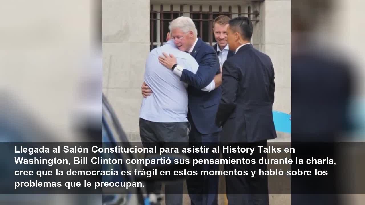 Bill Clinton comparte sus preocupaciones en el History Talks en Washington