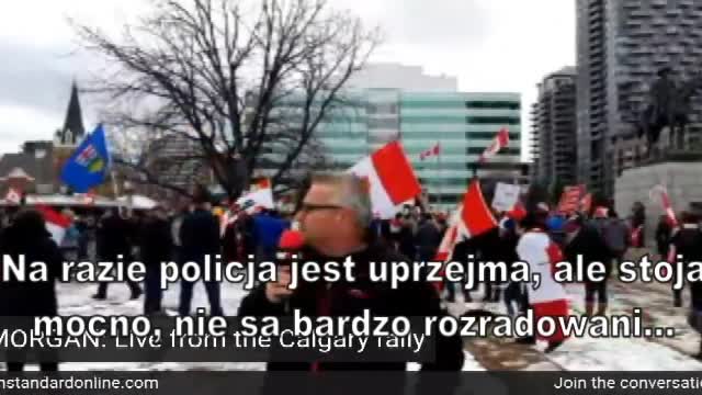 Calgary sobota 19/02/22 ❤️ Konwój Wolności 2022