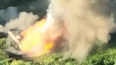 Russian APC Hits Mine and Detonates(Insane)