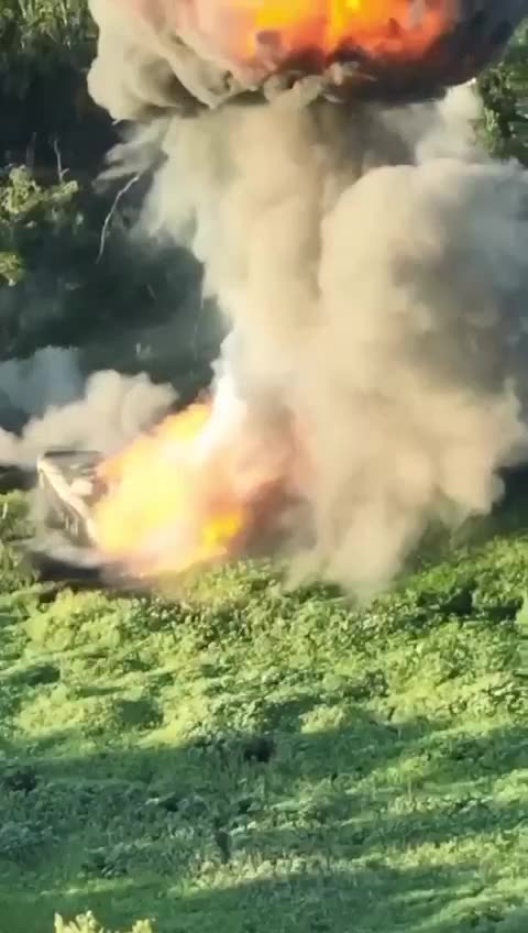 Russian APC Hits Mine and Detonates(Insane)