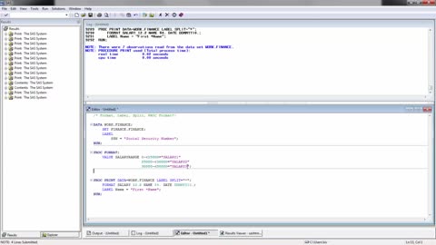 Introduction to SAS - Formatting (Module 06)