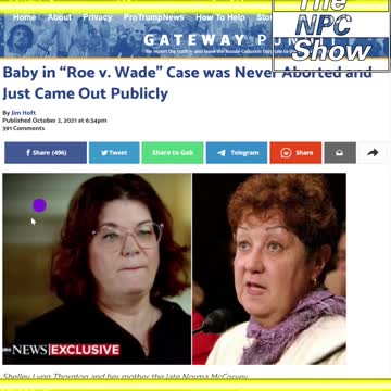 Baby Roe Was Never Ab0rted And Is Pro-Iife 🟠⚪🟣The NPC Show