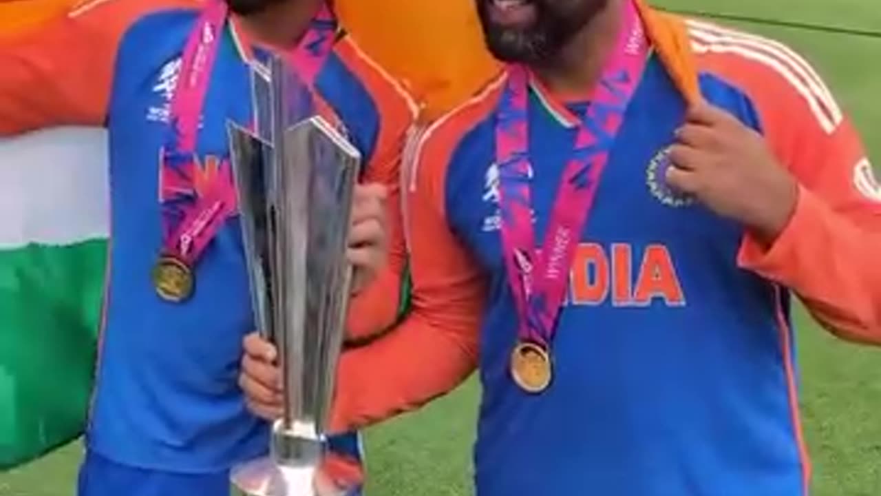 Virat kohli and Rohit Sharma #T20 World Cup2024winner 🏆 #TeamIndia 🇮🇳🇮🇳