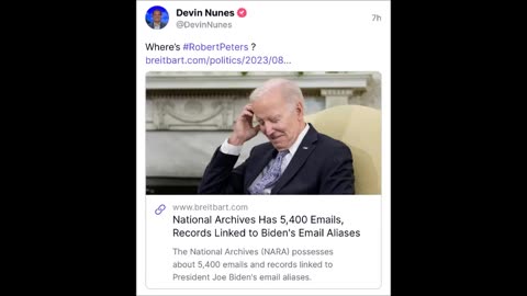 Devin Nunes - Biden's Email Aliases