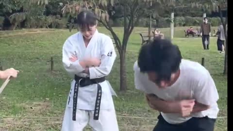 ISSEI funny video 😂😂😂 KARATE 黒帯天使 _ ISSEI Best TikTok February 2022 Part 55 #shorts