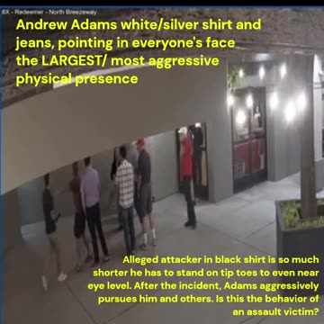 Andrew Adams Aggressive Behavior then Plays Victim