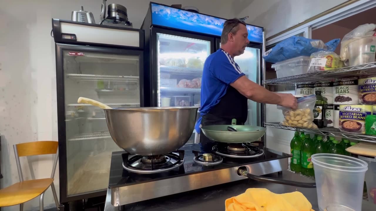 Making Jalapeño Cheese filled Coxinha.