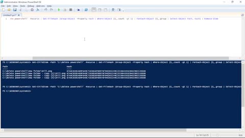 Finding duplicate files with PowerShell