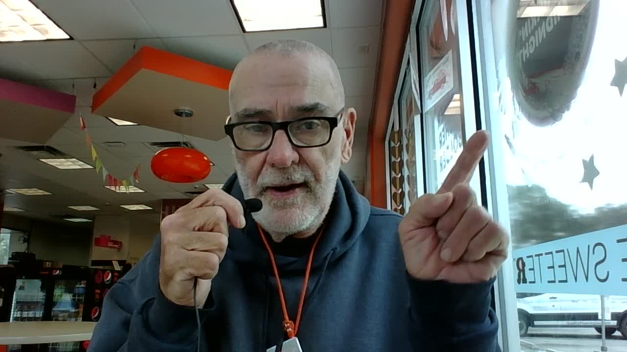 At Dunkin Donuts and later going to the Salem Centre...1.25.2023