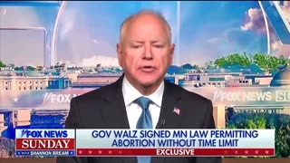 'Wait Wait': Fox Host Challenges Tim Walz On State's Abortion Law, Says It Goes 'Far Beyond Roe'