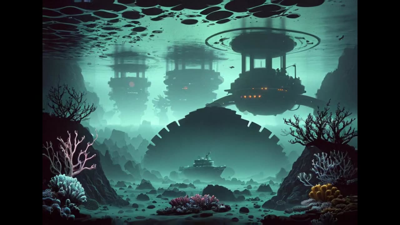 ambient lofi music while engulfed in the deep sea of the unknown