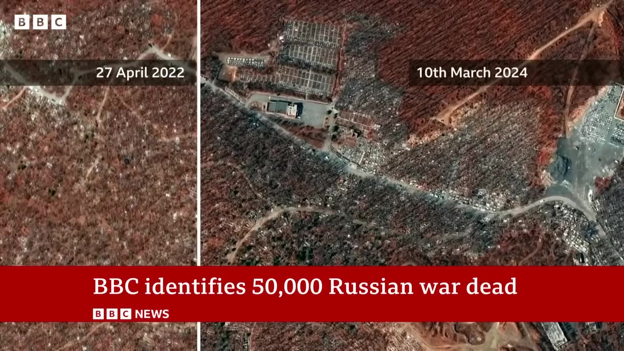 Russian soldier death toll hits 50,000 in war with Ukraine | BBC News