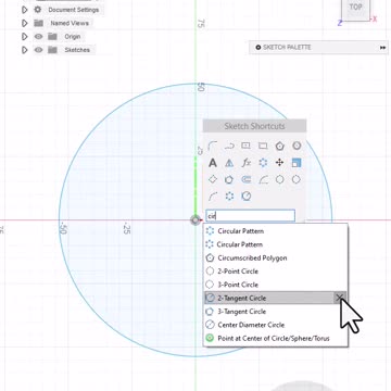 Fusion 360: Shortcuts tool