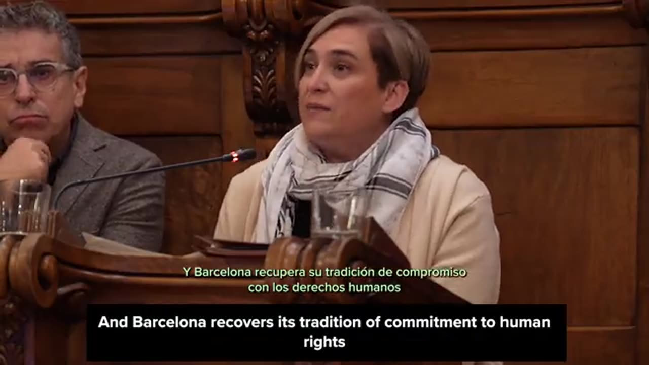 "Barcelona suspends all relations with the Government of Israel.