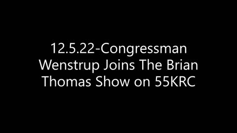 Wenstrup Joins Brian Thomas to Discuss Origins of COVID-19, Priorities for the New Congress, & more
