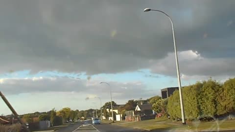 46) Weird square clouds in the sky over Auckland