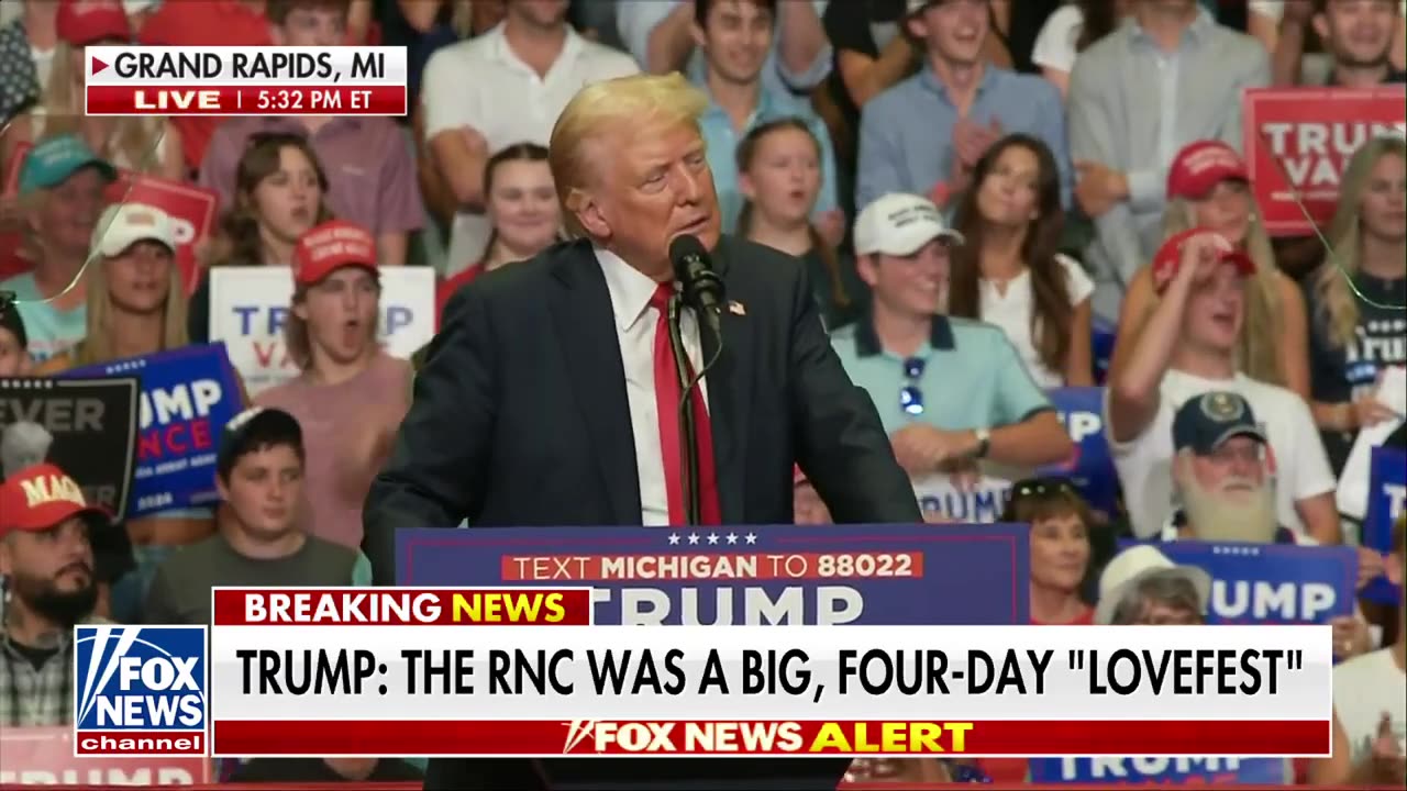 Trump asks rally audience who should run against him