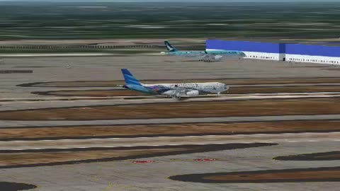 Airbus A330 performs a disasterfull landing in Jakarta