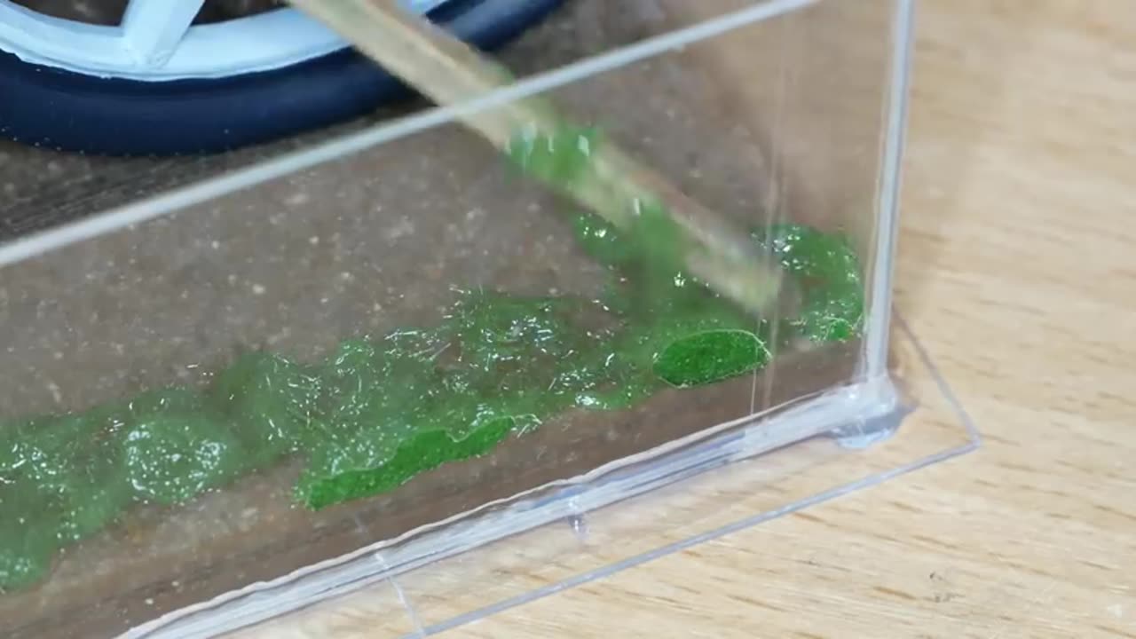 Bicycle Tire Trace in the Sand Diorama RESIN ART