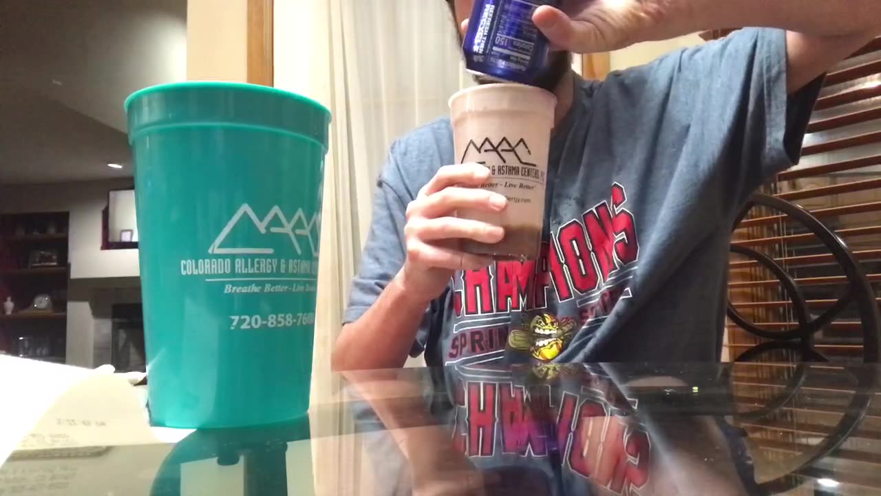 Pepsi chug out of cup