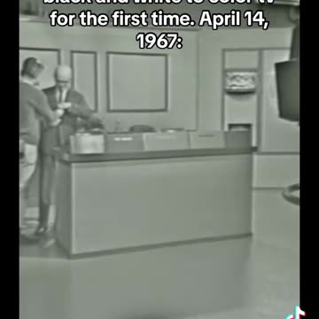When News Switches From Black and white to Color TV April 14, 1967