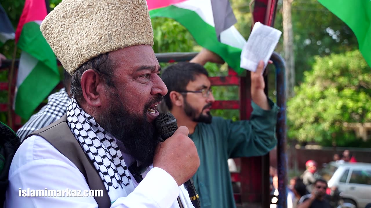 Speech - Mufti Ashiq Hussain | Aalmi Youm Tufan ul Aqsa - Yekjehti Falasteen, Lebnan March