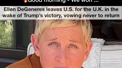 Ellen DeGeneres leaves U.S. for the U.K. in the wake of Trump's victory, vowing never to return…