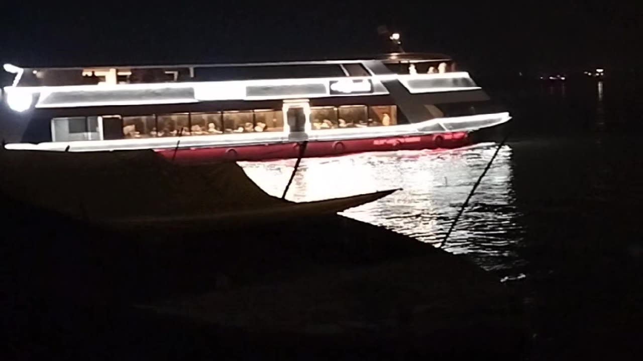 Boating in night