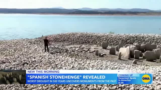 Spanish Stonehenge revealed due to record-breaking drought l GMA