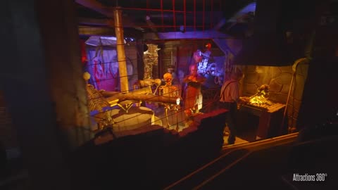 Ghost Castle Dark Ride _ Haunted Mansion-Like Ride_ _ Europa Park