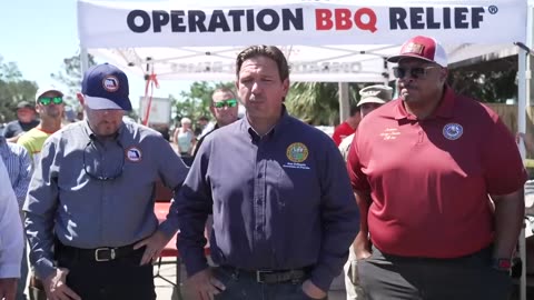 Governor DeSantis Holds a Media Availability in Suwannee Following Hurricane Helene