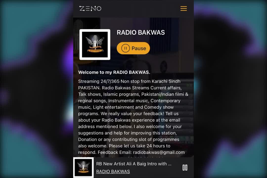 Baig Interview and Music Segment on Radio Bakwas, Karachi [12/20/2022]