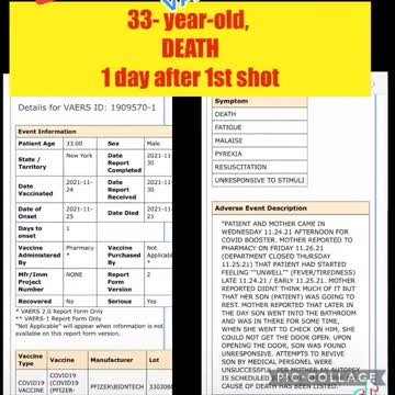 VAERS Report: Vaccines Side Effects