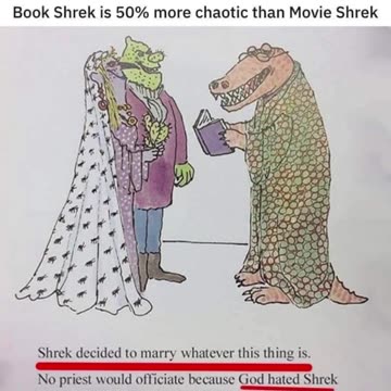 Shrek's Wedding #shorts #memes #funny #books #weding #Croc #silly #weird