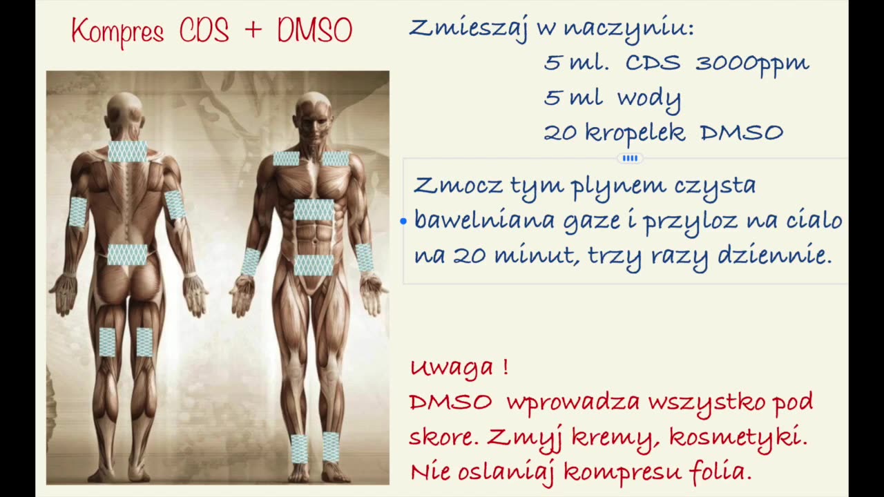 Oklady z CDS i DMSO