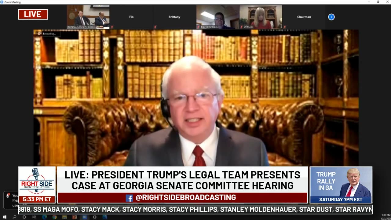 LIVE Trump Legal Team Presents CLEAR Evidence of Fraud Before Georgia Senate Committee 12 3 20