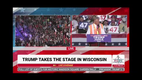 TRUMP WI RALLY: "We are bringing all races,color & creed"