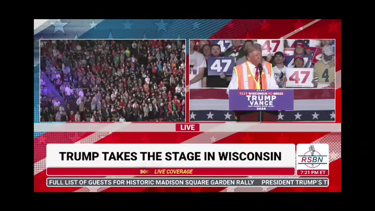 TRUMP WI RALLY: "We are bringing all races,color & creed"