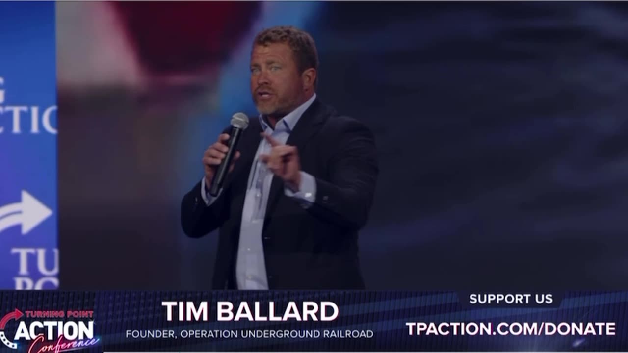 Tim Ballard Full Speech at Turning Point Action