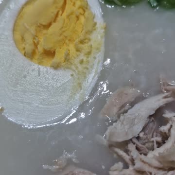 Homemade Lugaw for breakfast!! Filipino comfort food.