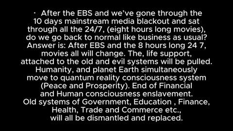 Benjamin Fulford New Update "EBS is Coming - Days of Darkness"