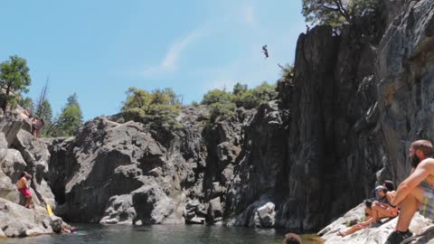 Guy Does A Flip Jump Off A 65ft Cliff