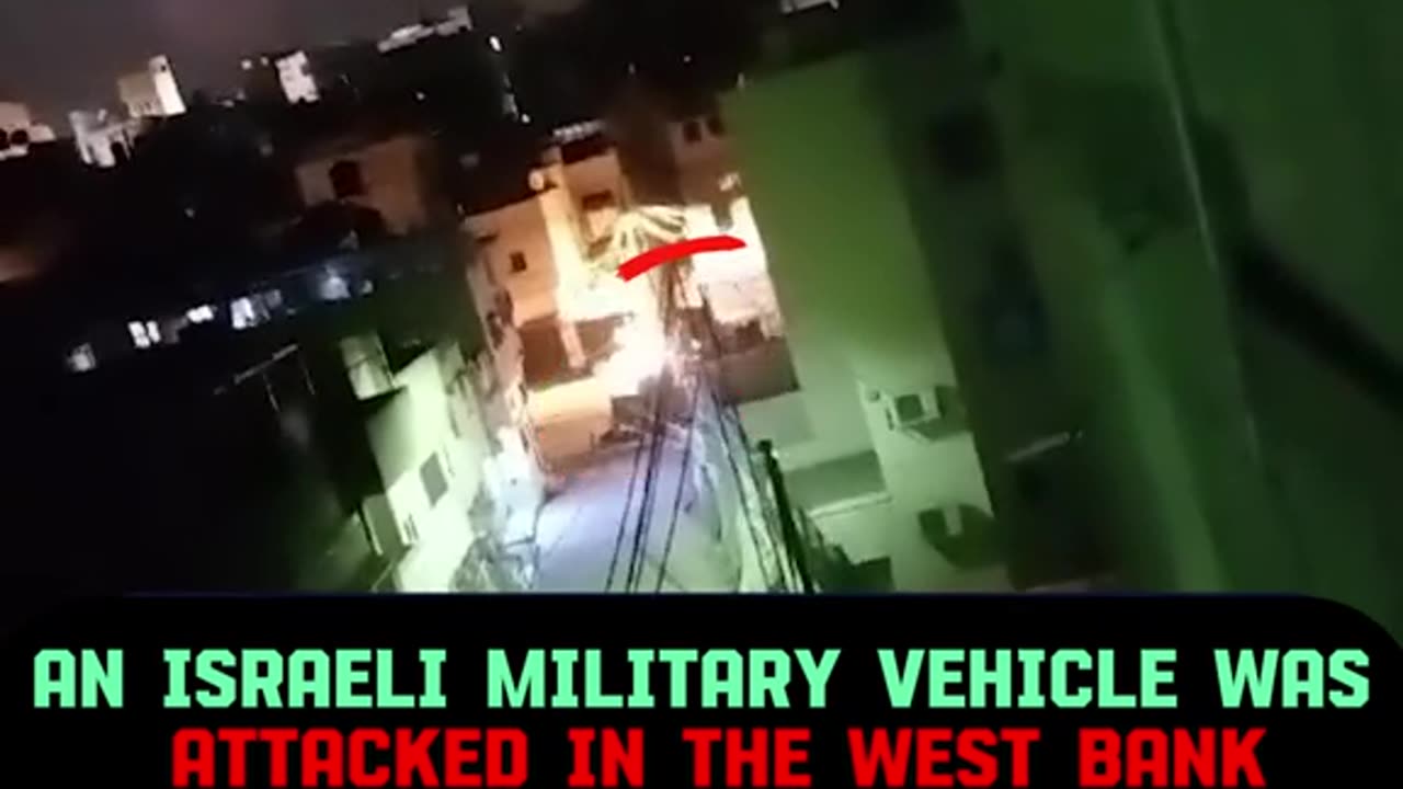 ISRAELI MILITARY VEHICLE TAKEN OUT IN WES BANK