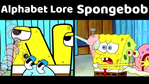 Snail Spongebob vs Alphabet Lore Animation