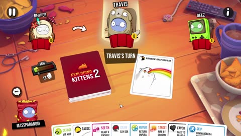 Exploding kittens card game with the boys