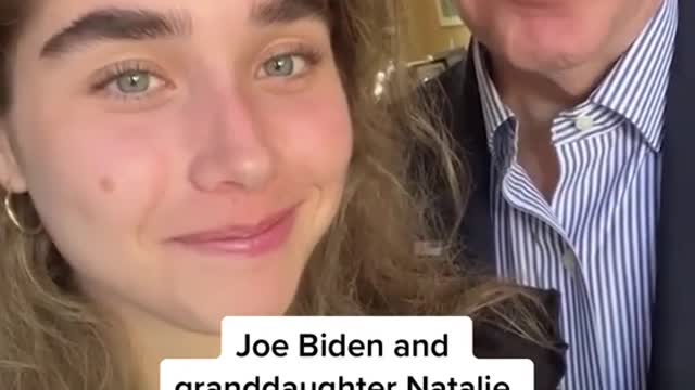 President Joe Biden joined his 18-year-old granddaughter