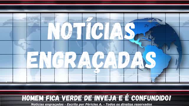 Notícias engraçadas: Homem fica verde de inveja e é confundido!