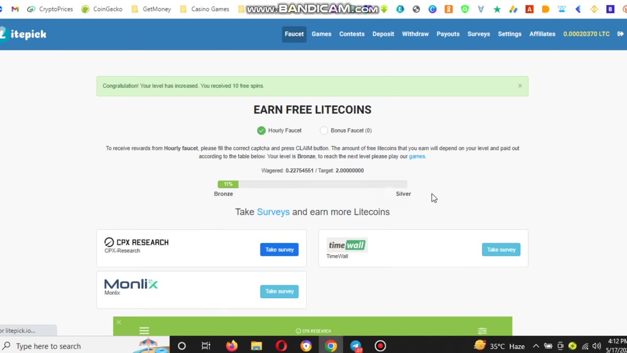 Litepick.io Low Balance Dice Strategy – Free Litecoin Faucet