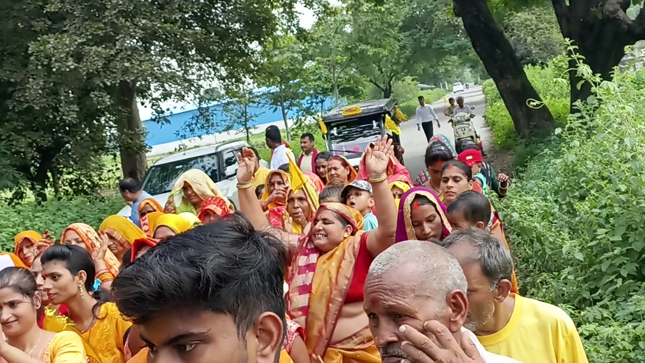 People are dancing in HINDU GOD GANESHA son of Lord SHIVA