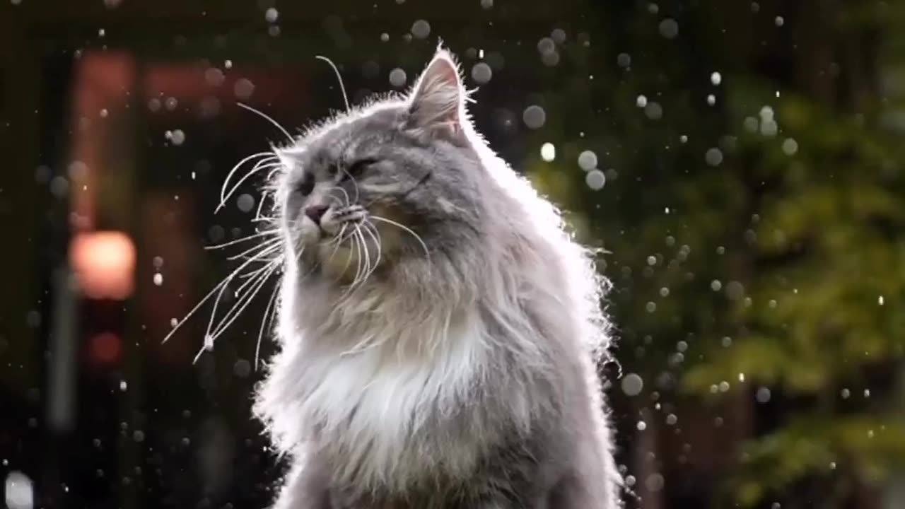 Cat Feel The Rain